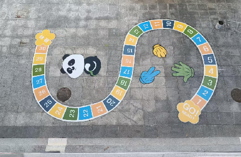 藤县地面游戏彩绘