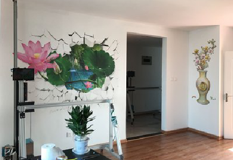 藤县墙体彩绘相比墙纸的优势。