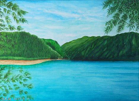 藤县在墙绘中，如何绘画绿水青山？